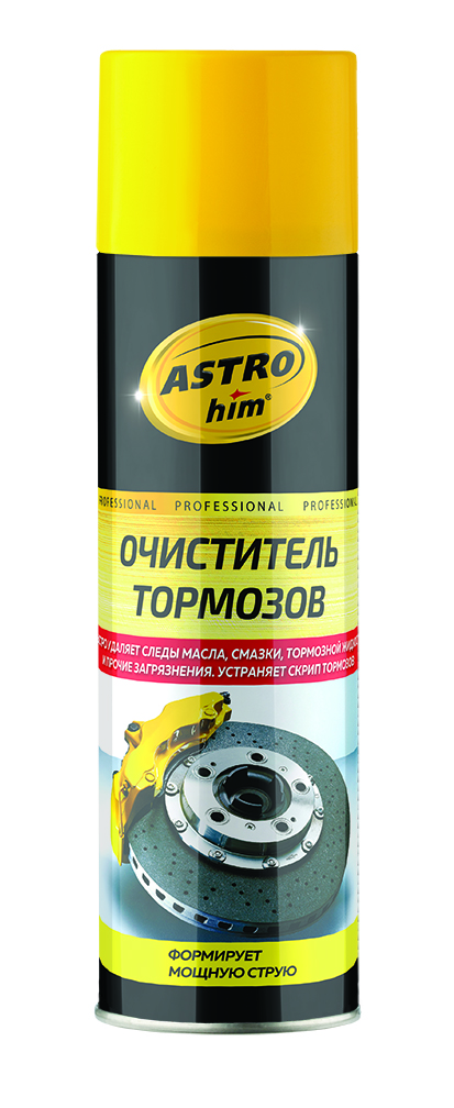 Очиститель ASTROHIM деталей тормозов и сцепления антискрип, аэрозоль, 650мл 0,65 литра AC4306