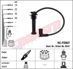 Провода зажигания NGK   RC-FD807