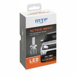 Лампа MTF Light 12 В. 18 Вт. H11, H8, H9, LED ACTIVE NIGHT 6000K, комплект 2шт  LAN11K6